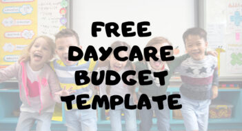 Free Daycare Budget Template
