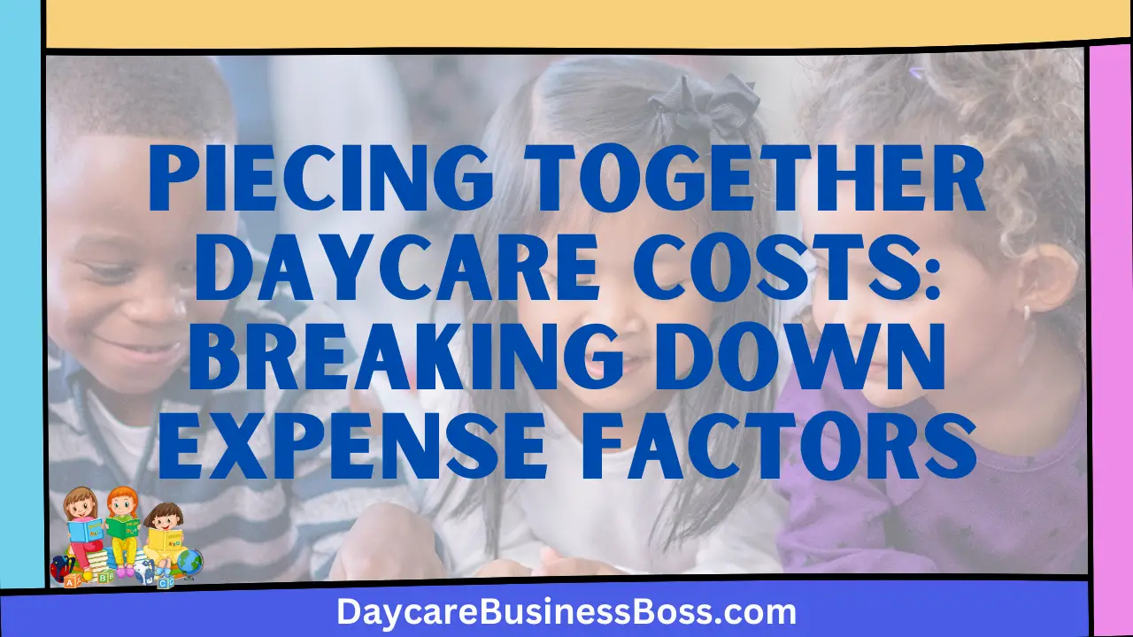 Piecing Together Daycare Costs: Breaking Down Expense Factors